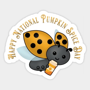 Pumpkin Spice Ladybug Sticker